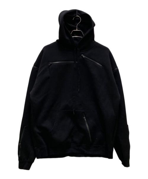 WIND AND SEA（ウィンダンシー）WIND AND SEA (ウィンダンシー) WILDSIDE YOHJI YAMAMOTO (ワイルドサイド ヨウジ ヤマモト) コラボマルチジッププルオーバーパーカー ブラック サイズ:5の古着・服飾アイテム