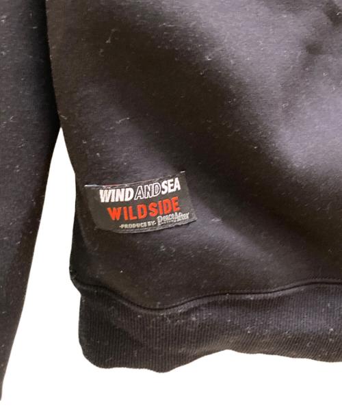 WIND AND SEA（ウィンダンシー）WIND AND SEA (ウィンダンシー) WILDSIDE YOHJI YAMAMOTO (ワイルドサイド ヨウジ ヤマモト) コラボマルチジッププルオーバーパーカー ブラック サイズ:5の古着・服飾アイテム
