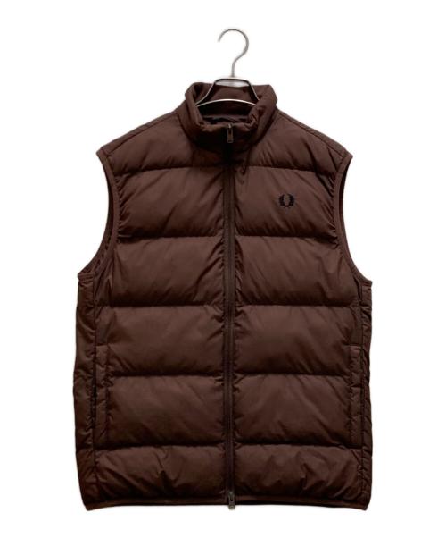 FRED PERRY（フレッドペリー）FRED PERRY (フレッドペリー) 中綿ベスト ブラウン サイズ:ＦＲＥＥの古着・服飾アイテム