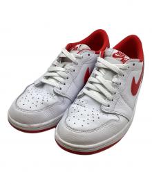 NIKE（ナイキ）の古着「エアジョーダン1 レトロ ロー OG "ホワイト アンド ユニバーシティレッド"」｜ホワイト×レッド