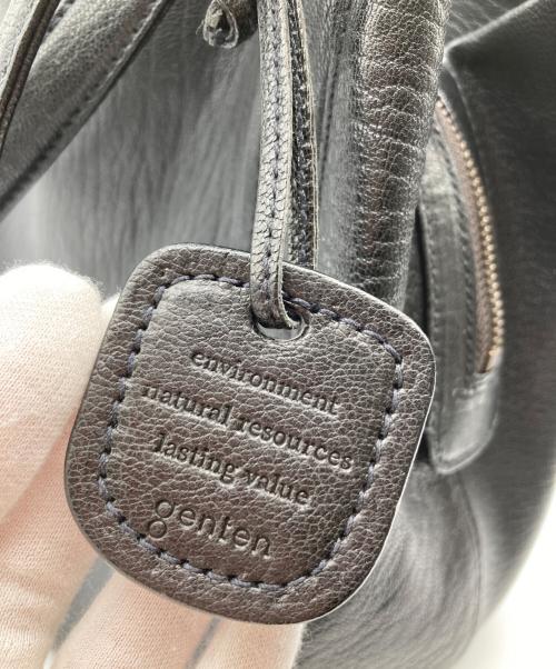 genten（ゲンテン）genten (ゲンテン) ゴートベーシック ミドルトート バッグ ブラック(ジュンクロ)の古着・服飾アイテム