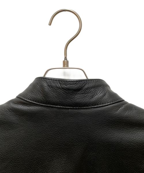 Freeclom（フリークロム）Freeclom (フリークロム) シングルレザーライダースジャケット ブラック サイズ:42の古着・服飾アイテム