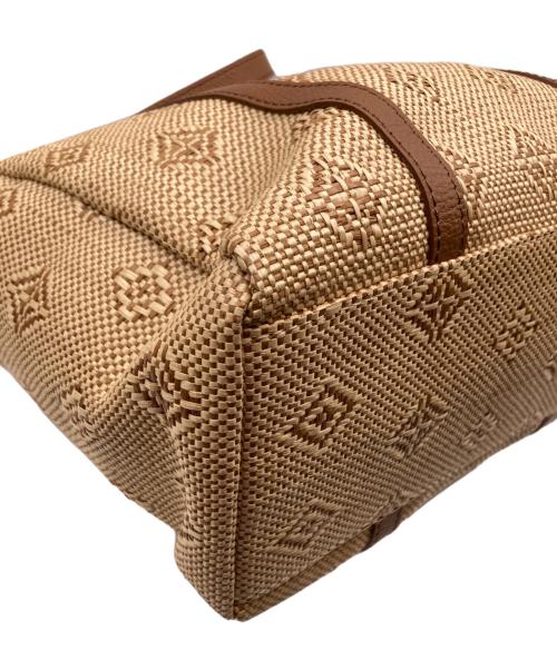 russet（ラシット）russet (ラシット) パナマ風2WAYトートバッグ ベージュの古着・服飾アイテム
