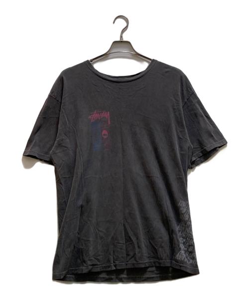 stussy（ステューシー）stussy (ステューシー) マスクピグメントTシャツ グレー サイズ:Lの古着・服飾アイテム