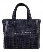 JILL BY JILLSTUARTジル バイ ジルスチュアート）の古着「トリミングハンドルツイードトート」｜ブラック