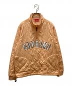 SUPREMEシュプリーム）の古着「アーチロゴ キルティング ハーフジッププルオーバー」｜イエロー