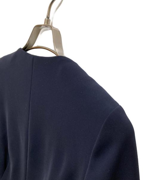 YOKO CHAN（ヨーコチャン）YOKO CHAN (ヨーコチャン) ノーカラージャケット ネイビー サイズ:38の古着・服飾アイテム