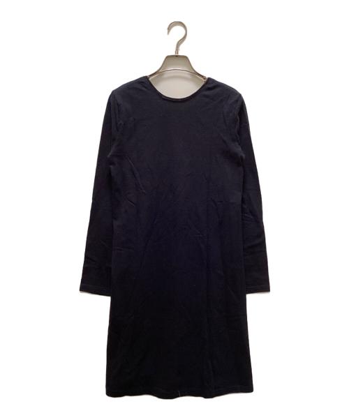 45rpm（45アールピーエム）45rpm (45アールピーエム) コットンカットソーワンピース ネイビー サイズ:２の古着・服飾アイテム