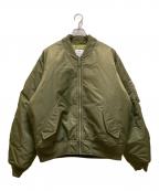 stussyステューシー）の古着「リバーシブルボンバージャケット」｜グリーン