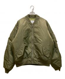 stussy（ステューシー）の古着「リバーシブルボンバージャケット」｜グリーン