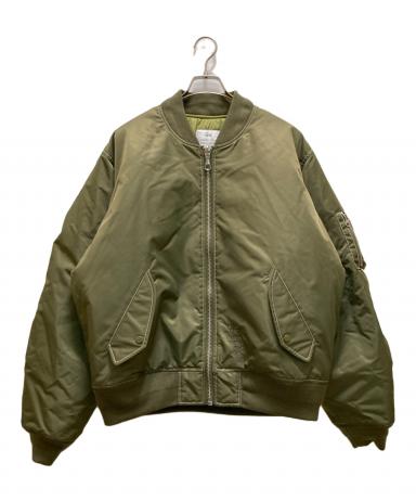 STUSSY ボンバージャケット オリーブグリーン 中古・古着通販】stussy (ステューシー) リバーシブルボンバー