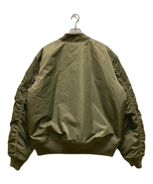 stussy（ステューシー）stussy (ステューシー) リバーシブルボンバージャケット グリーン サイズ:Lの古着・服飾アイテム