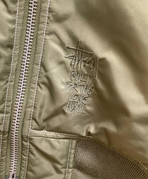 stussy（ステューシー）stussy (ステューシー) リバーシブルボンバージャケット グリーン サイズ:Lの古着・服飾アイテム