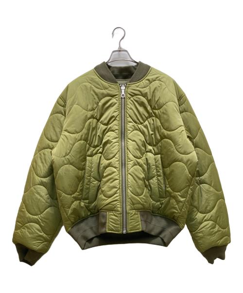stussy（ステューシー）stussy (ステューシー) リバーシブルボンバージャケット グリーン サイズ:Lの古着・服飾アイテム