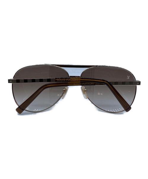 LOUIS VUITTON（ルイ ヴィトン）LOUIS VUITTON (ルイ ヴィトン) アティテュード パイロット サングラス ブラウン サイズ:SIZE 61□14の古着・服飾アイテム