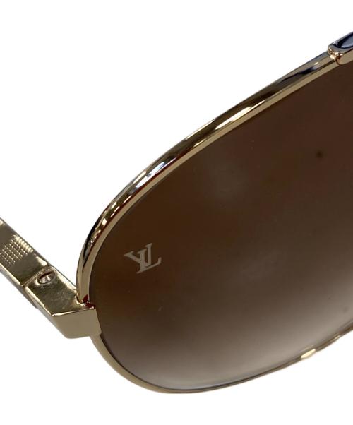 LOUIS VUITTON（ルイ ヴィトン）LOUIS VUITTON (ルイ ヴィトン) アティテュード パイロット サングラス ブラウン サイズ:SIZE 61□14の古着・服飾アイテム