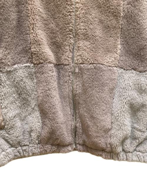 MONKEY TIME（モンキータイム）MONKEY TIME (モンキータイム) フェイクファーチェックジャケット ベージュ サイズ:XLの古着・服飾アイテム