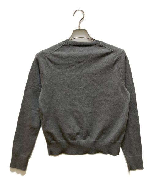 POLO RALPH LAUREN（ポロ・ラルフローレン）POLO RALPH LAUREN (ポロ・ラルフローレン) クルーネックニットカーディガン グレー サイズ:Mの古着・服飾アイテム