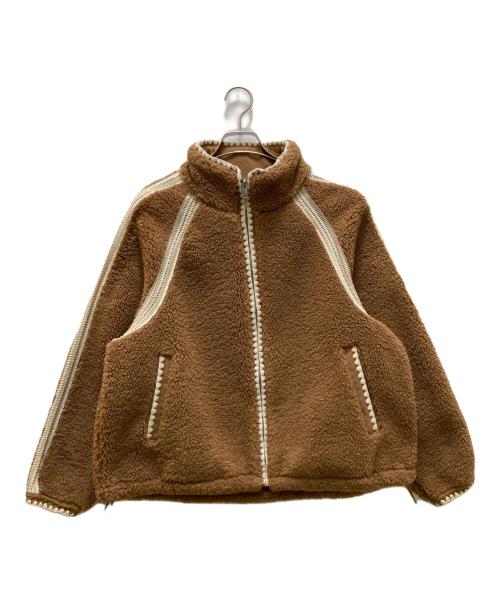 UGG（アグ）UGG (アグ) ニキア クロシェ UGGフラッフ ジャケット ブラウン サイズ:Sの古着・服飾アイテム