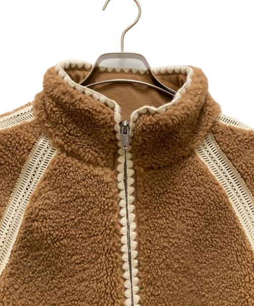 UGG（アグ）UGG (アグ) ニキア クロシェ UGGフラッフ ジャケット ブラウン サイズ:Sの古着・服飾アイテム