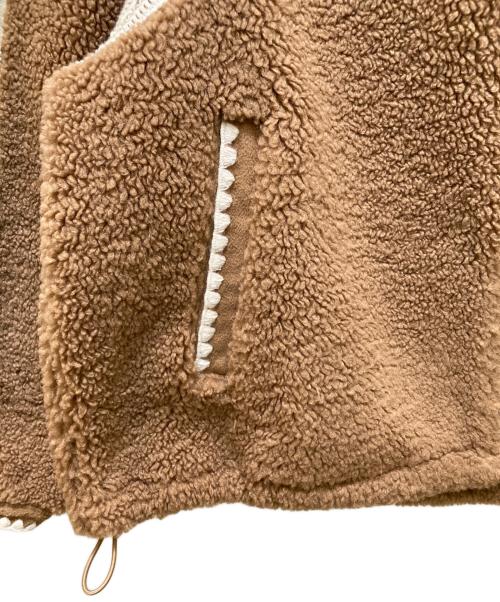 UGG（アグ）UGG (アグ) ニキア クロシェ UGGフラッフ ジャケット ブラウン サイズ:Sの古着・服飾アイテム