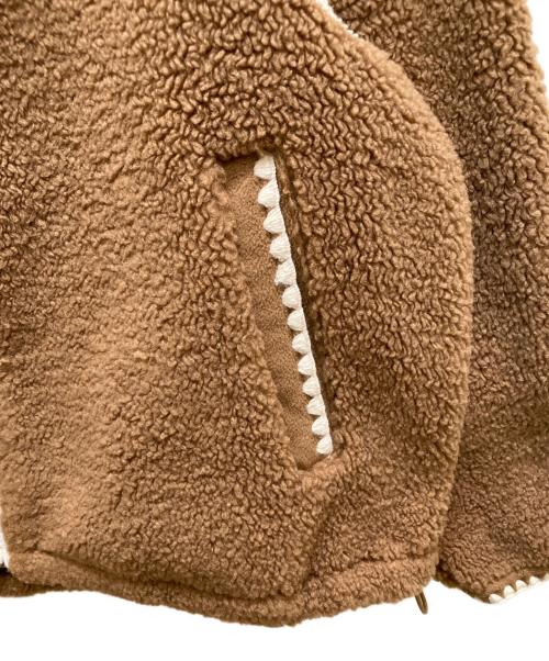 UGG（アグ）UGG (アグ) ニキア クロシェ UGGフラッフ ジャケット ブラウン サイズ:Sの古着・服飾アイテム