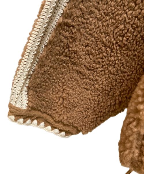 UGG（アグ）UGG (アグ) ニキア クロシェ UGGフラッフ ジャケット ブラウン サイズ:Sの古着・服飾アイテム