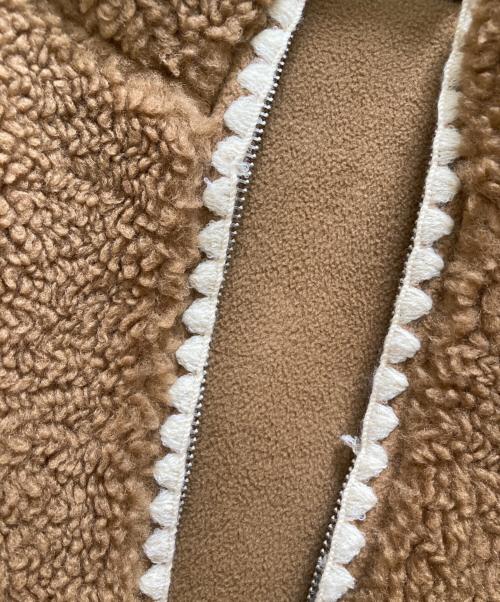 UGG（アグ）UGG (アグ) ニキア クロシェ UGGフラッフ ジャケット ブラウン サイズ:Sの古着・服飾アイテム