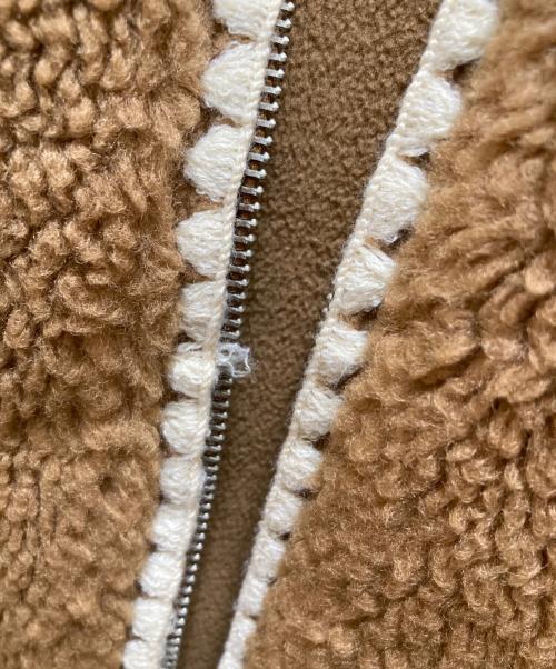 UGG（アグ）UGG (アグ) ニキア クロシェ UGGフラッフ ジャケット ブラウン サイズ:Sの古着・服飾アイテム
