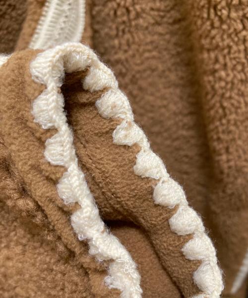 UGG（アグ）UGG (アグ) ニキア クロシェ UGGフラッフ ジャケット ブラウン サイズ:Sの古着・服飾アイテム