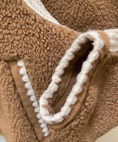 UGG（アグ）UGG (アグ) ニキア クロシェ UGGフラッフ ジャケット ブラウン サイズ:Sの古着・服飾アイテム