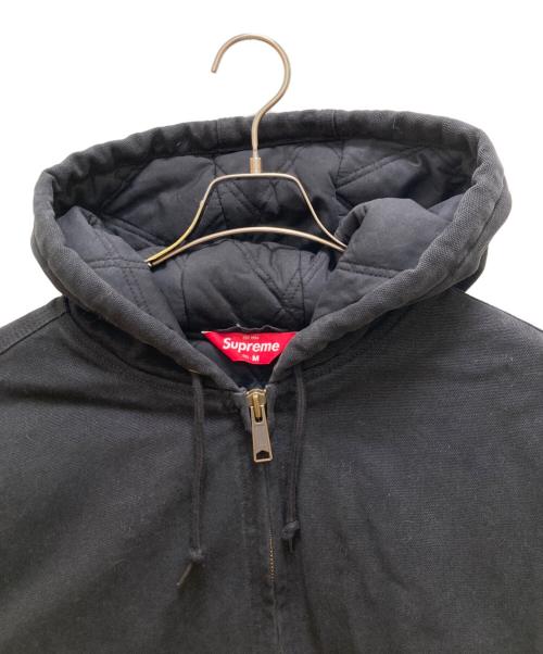 SUPREME（シュプリーム）SUPREME (シュプリーム) リフレクティブストライプ フーデッドワークジャケット ブラック サイズ:Mの古着・服飾アイテム