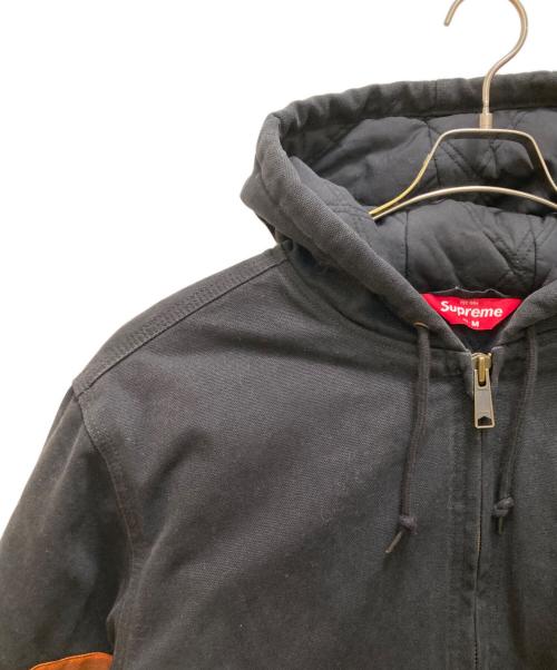 SUPREME（シュプリーム）SUPREME (シュプリーム) リフレクティブストライプ フーデッドワークジャケット ブラック サイズ:Mの古着・服飾アイテム