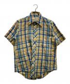 ARROWアロー）の古着「70s コットンポリチェックシャツ」｜イエロー