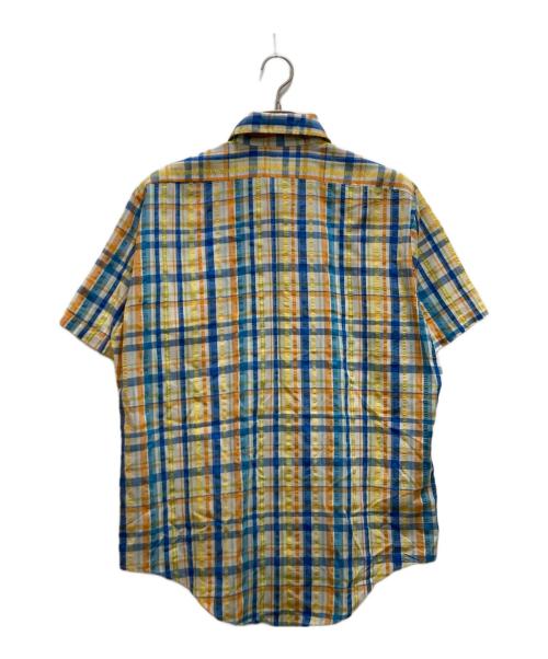 ARROW（アロー）ARROW (アロー) 70s コットンポリチェックシャツ イエロー サイズ:Ⅼの古着・服飾アイテム