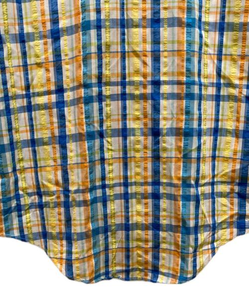 ARROW（アロー）ARROW (アロー) 70s コットンポリチェックシャツ イエロー サイズ:Ⅼの古着・服飾アイテム