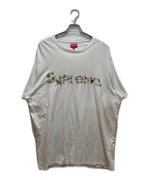 SUPREME（シュプリーム）Supreme (シュプリーム) アニマルキングダム 刺繍Tシャツ ホワイト サイズ:XLの古着・服飾アイテム