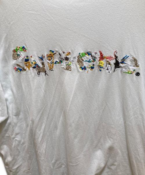 SUPREME（シュプリーム）Supreme (シュプリーム) アニマルキングダム 刺繍Tシャツ ホワイト サイズ:XLの古着・服飾アイテム
