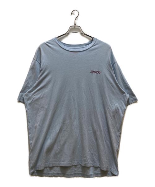 SUPREME（シュプリーム）Supreme (シュプリーム) ウォッシュドスクリプトTシャツ ブルー サイズ:XLの古着・服飾アイテム
