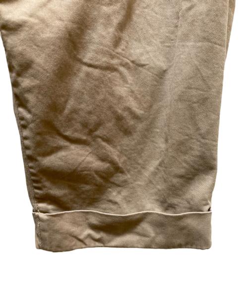 BEAMS PLUS（ビームスプラス）BEAMS PLUS (ビームスプラス) 2タックワイドテーパードチノパンツ ベージュ サイズ:Mの古着・服飾アイテム
