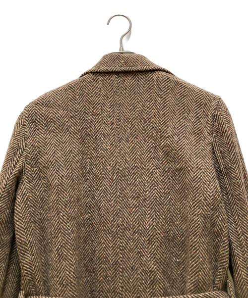 POLO RALPH LAUREN（ポロ・ラルフローレン）POLO RALPH LAUREN (ポロ・ラルフローレン) ウールヘリンボーンシングルコート ベージュ サイズ:2の古着・服飾アイテム