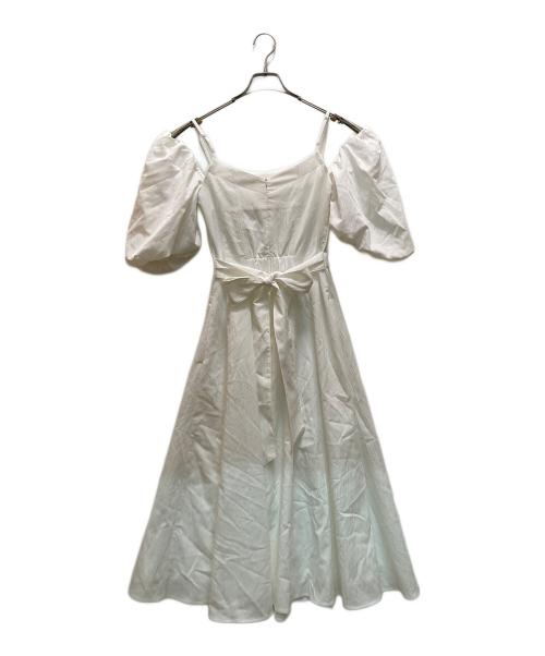 HER LIP TO（ハーリップトゥ）HER LIP TO (ハーリップトゥ) Papillon Stripe Shirt Dress ホワイト サイズ:Sの古着・服飾アイテム