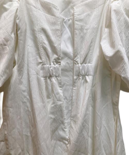 HER LIP TO（ハーリップトゥ）HER LIP TO (ハーリップトゥ) Papillon Stripe Shirt Dress ホワイト サイズ:Sの古着・服飾アイテム