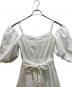 中古・古着 HER LIP TO (ハーリップトゥ) Papillon Stripe Shirt Dress ホワイト サイズ:S：8000円