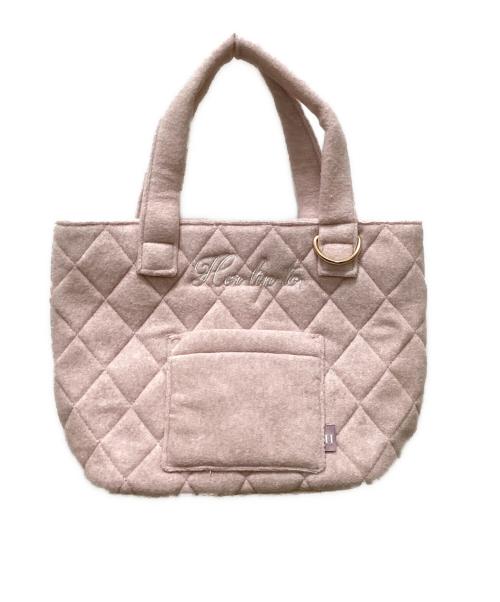 HER LIP TO（ハーリップトゥ）Her lip to (ハーリップトゥ) Diamond Quilted Tote Bag ピンクの古着・服飾アイテム