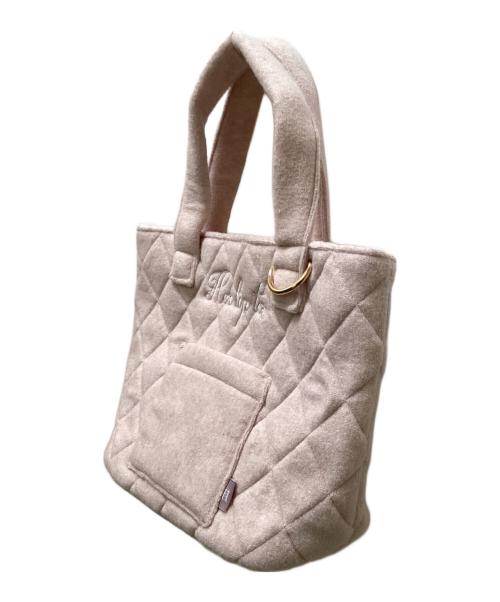 HER LIP TO（ハーリップトゥ）Her lip to (ハーリップトゥ) Diamond Quilted Tote Bag ピンクの古着・服飾アイテム