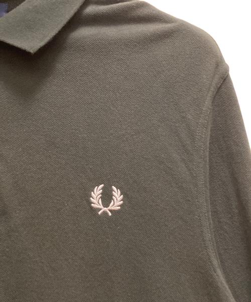 FRED PERRY（フレッドペリー）FRED PERRY (フレッドペリー) 長袖ポロシャツ グリーン サイズ:Lの古着・服飾アイテム