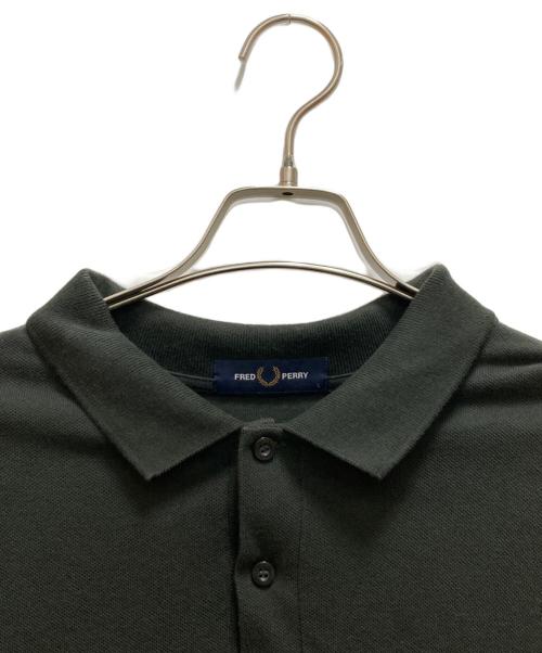 FRED PERRY（フレッドペリー）FRED PERRY (フレッドペリー) 長袖ポロシャツ グリーン サイズ:Lの古着・服飾アイテム