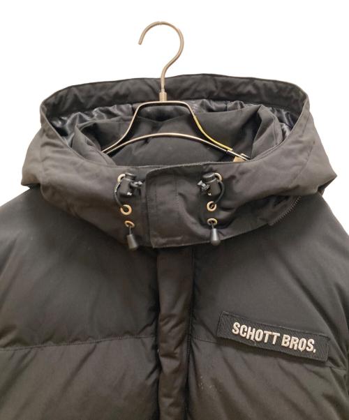 Schott（ショット）Schott (ショット) クラシック 2トーン ダウンジャケット ブラック サイズ: Lの古着・服飾アイテム