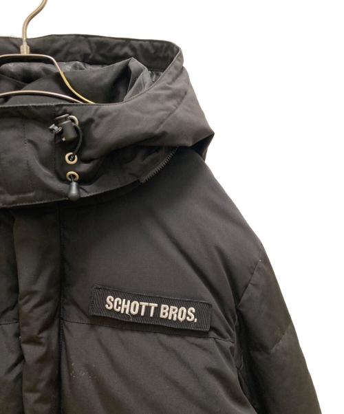 Schott（ショット）Schott (ショット) クラシック 2トーン ダウンジャケット ブラック サイズ: Lの古着・服飾アイテム